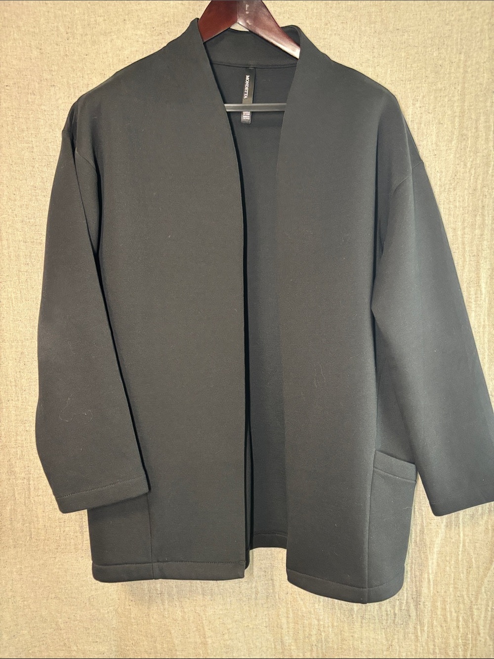 Mondetta Black Open-Front Cardigan Jacket